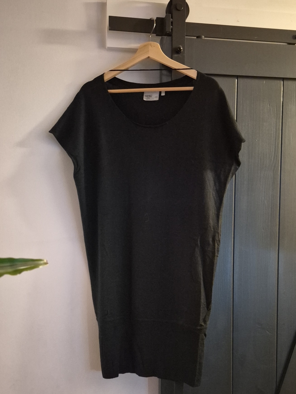 Wesc Women's Black Short Sleeve Tunic Dress